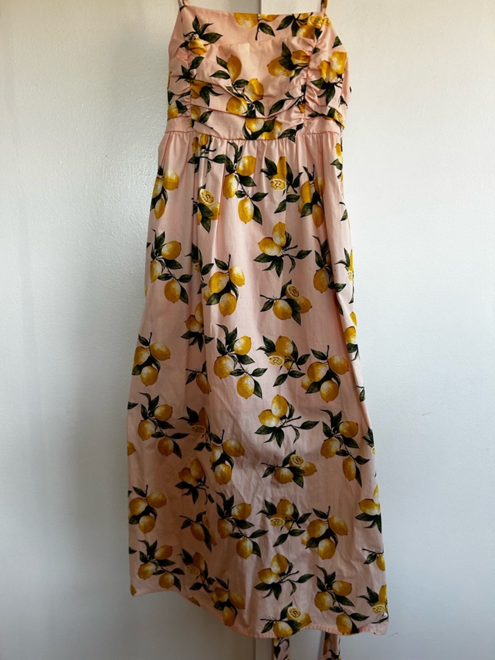 MOODIE Pink Lemon Print Sundress